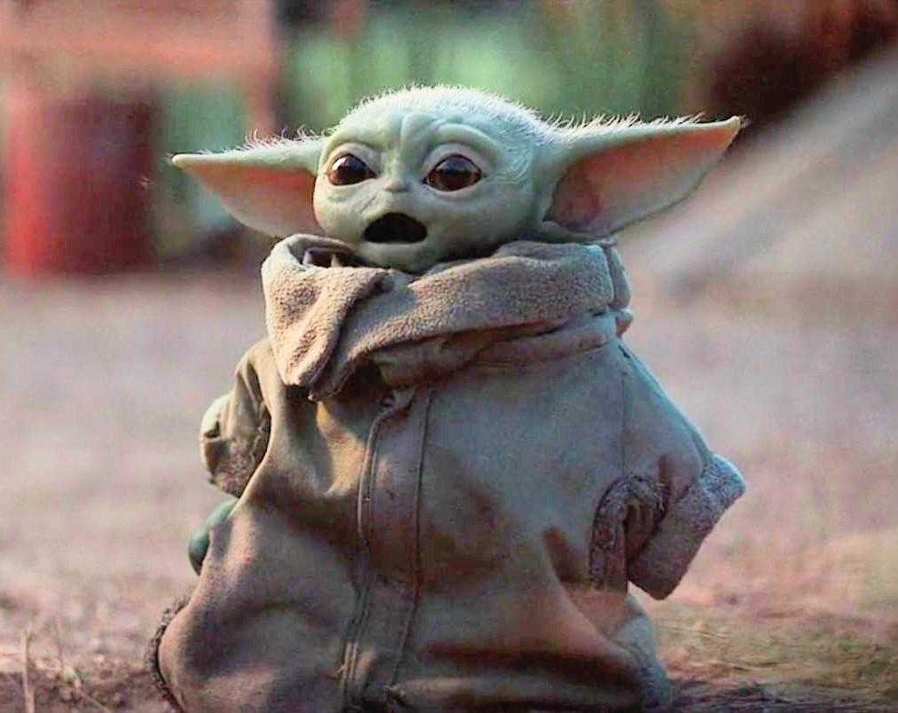 Baby Yoda Surprised