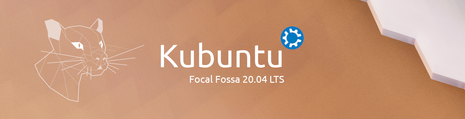 Kubuntu Focal Fossa 20.04 LTS Banner